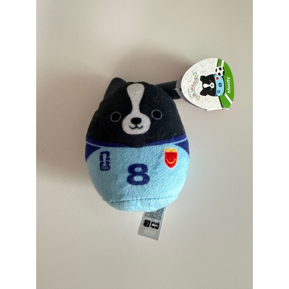 Squishmallows Monty Border Collie FIFA World Cup 26 McDonalds Happy Meal Plush 8